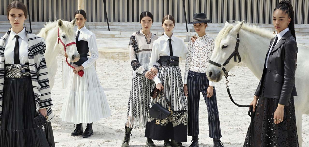 Женщины-наездницы в круизной коллекции Christian Dior 2019
