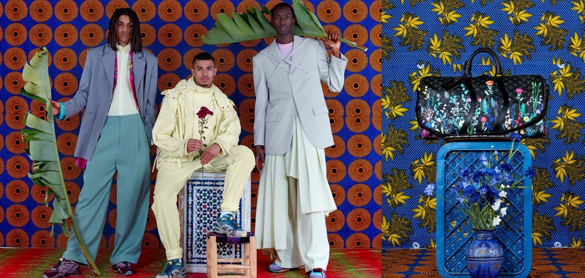 Цветы и неподвластный времени стиль на фото известного Леонса Агбоджелу в кампании Louis Vuitton Chapter 2