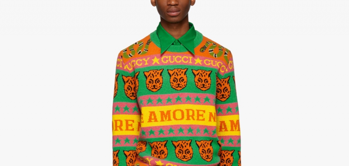 Красивые «некрасивые» рождественские свитера Gucci