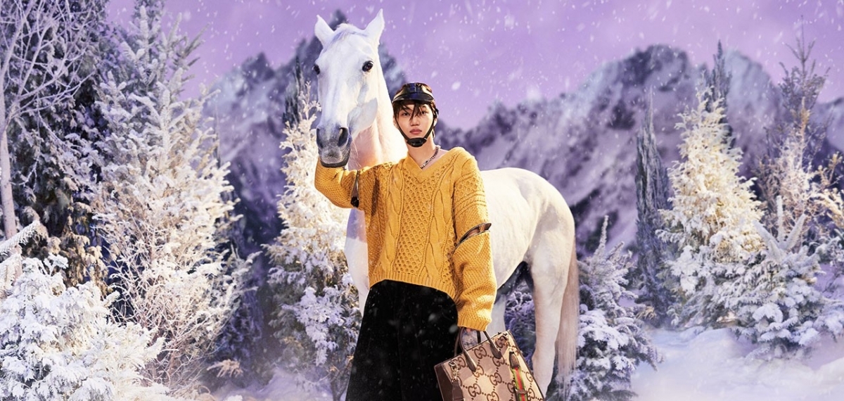 Gucci представляют сказочный зимний кампейн с К-Pop звездой KAI
