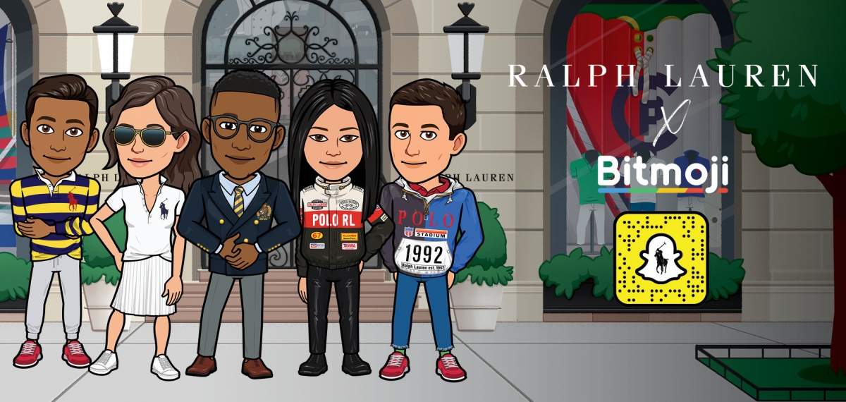 Цифровые модники: Ralph Lauren представили новую коллекцию для наших персонажей Bitmoji в Snapchat