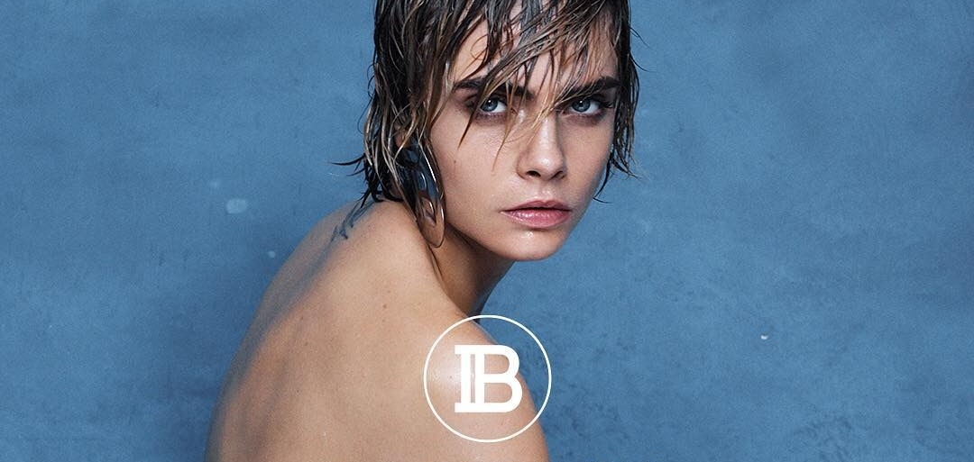 Свободная, обнаженная и мокрая Кара Делевинь стала героиней нового рекламного видео Balmain