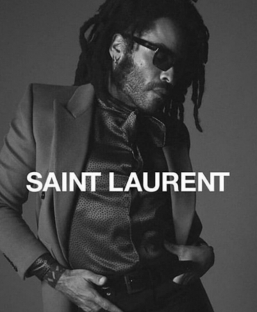 Пополнил ряды модных красавцев: Ленни Кравиц стал лицом Saint Laurent