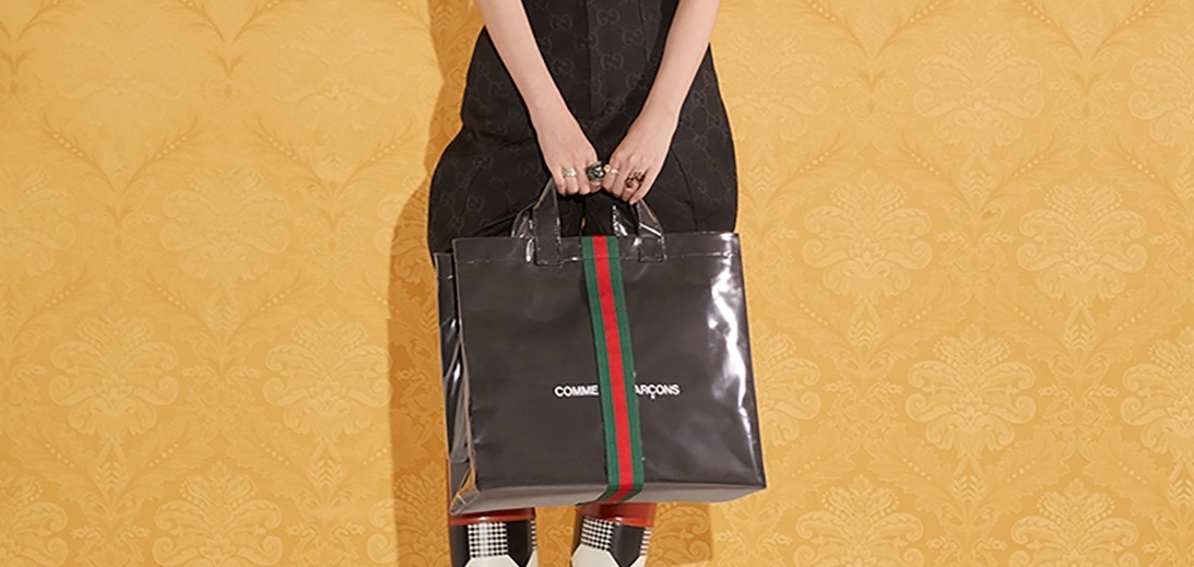 Gucci и COMME des GARÇONS выпустили третью совместную сумку