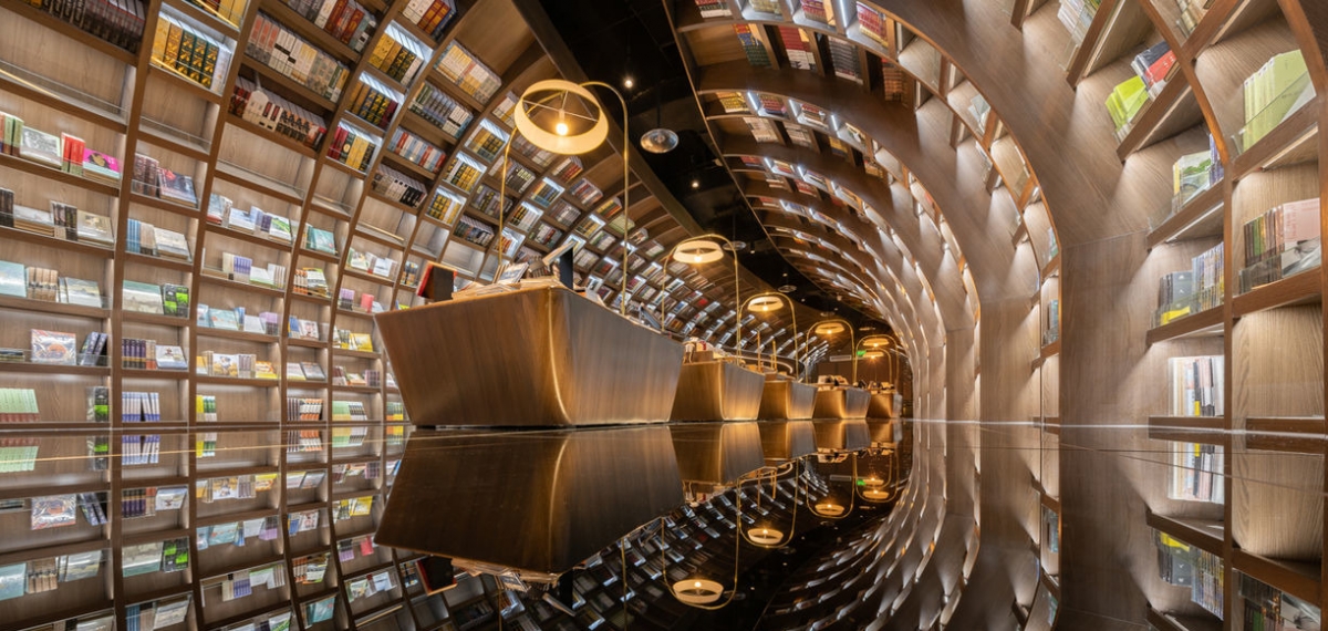 #Exhibиционизм: Вдохновленный пещерами книжный магазин, который выглядит как оптическая иллюзия
