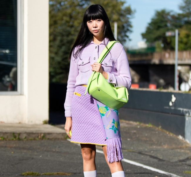 Сок моды: Уличный стиль на Paris Fashion Week
