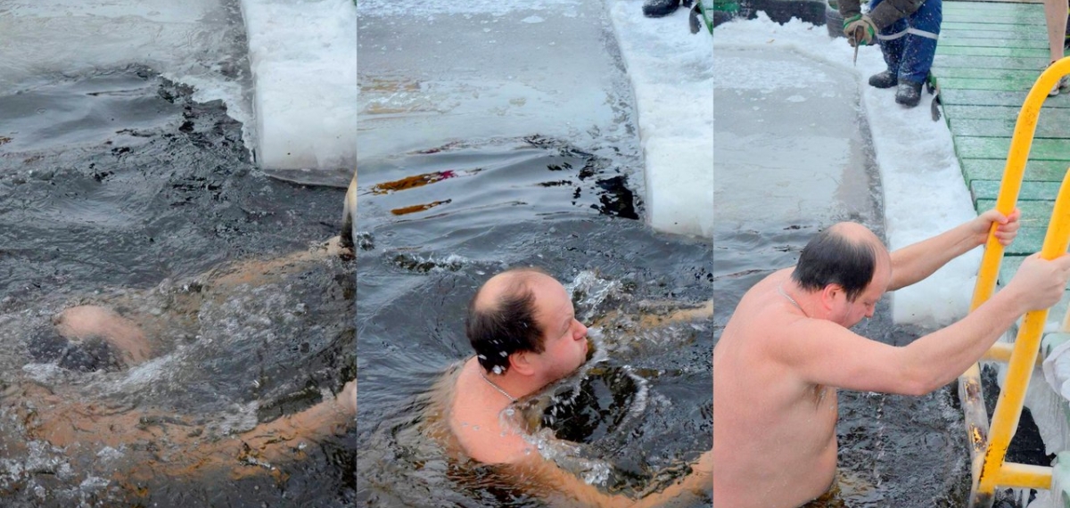 Віктор Бронюк : «На Водохрещення купаюся вже п’ятий рік поспіль» (фото)