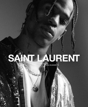 Трэвис Скотт : Новое лицо Saint Laurent