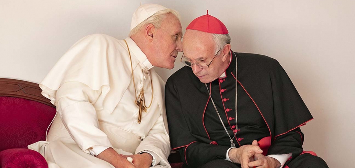 По реальным событиям: Энтони Хопкинс и Джонатан Прайс решают судьбу католической церкви в трейлере «Два папы»