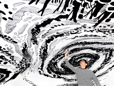 Взгляд изнутри: Крутой масштабный арт-проект Оскара Оива, созданный обычным фломастером